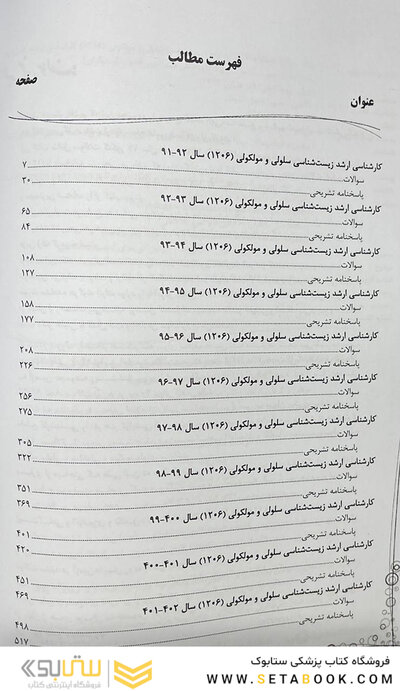 IQB (10 سالانه) کارشناسی ارشد مجموعه زیست شناسی سلولی و مولکولی (1206)