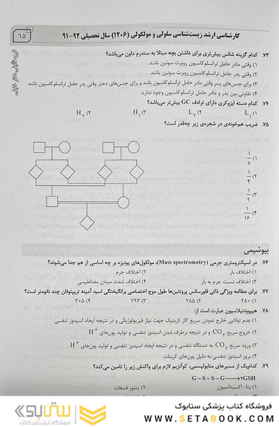IQB (10 سالانه) کارشناسی ارشد مجموعه زیست شناسی سلولی و مولکولی (1206)