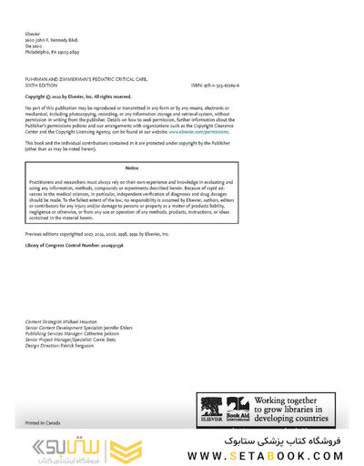 Fuhrman and Zimmerman's Pediatric Critical Care 6th Edicion 2022