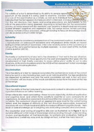 Handbook of Multiple Choice Questions