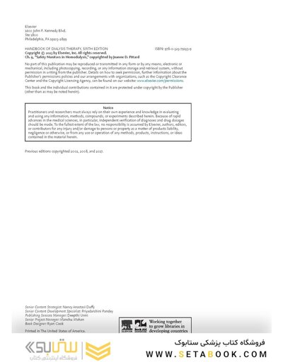 Handbook of Dialysis Therapy