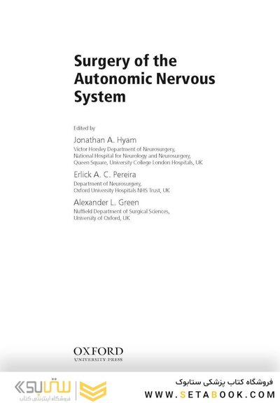 Surgery of the Autonomic Nervous System