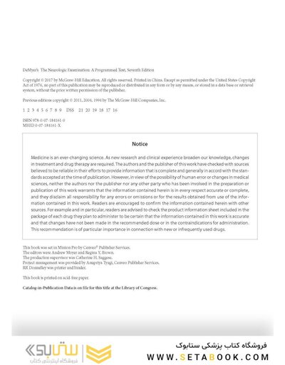 DeMyer’s The Neurologic Examination: A Programmed Text, 7th Edition2016