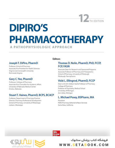 DiPiro's Pharmacotherapy: A Pathophysiologic Approach, 12th Edition 2023