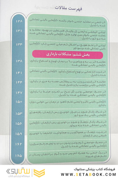 منتخب کارآزمایی های بالینی طب ایرانی در بیماری های زنان و زایمان