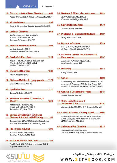 CURRENT Medical Diagnosis and Treatment 2025 64th Edition