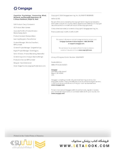 Cognitive Psychology: Connecting Mind, Research, and Everyday Experience 6th Edition