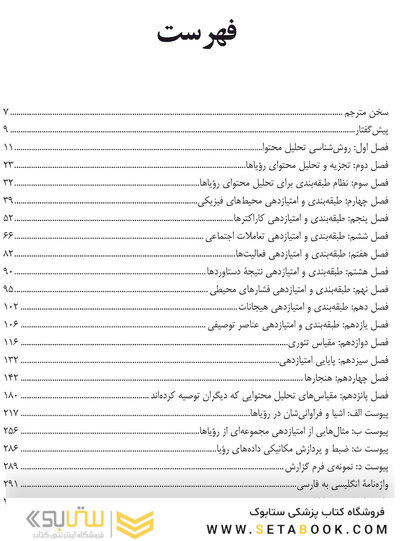 تحلیل محتوای رویاها