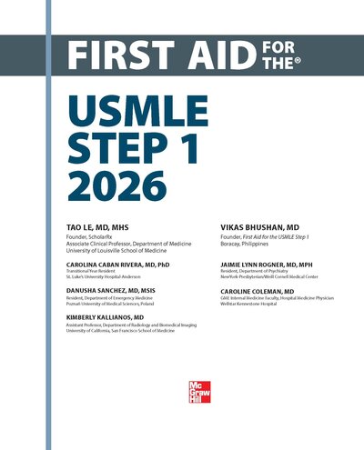 First Aid for the USMLE Step 1 2026 36th Edition