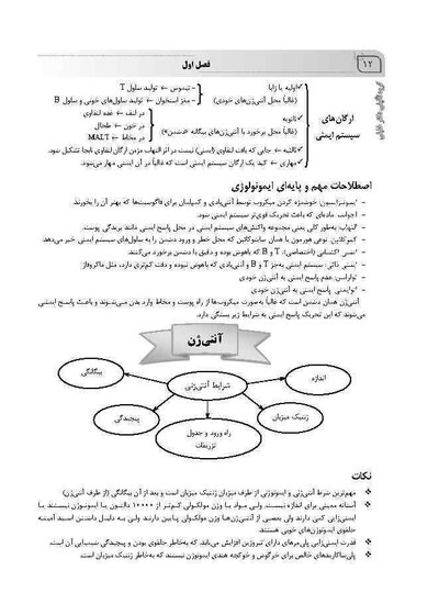 نکته و پرسش ایمنی شناسی 2022