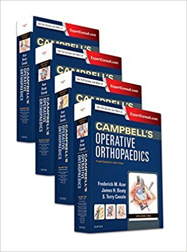 2017 Campbell's Operative Orthopaedics, 4-Volume Set 13th Edition  ارتوپدی کمپل
