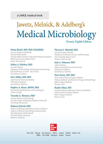 Jawetz Melnick & Adelbergs Medical Microbiology 28 E