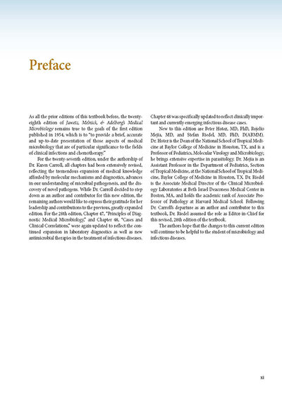 Jawetz Melnick & Adelbergs Medical Microbiology 28 E