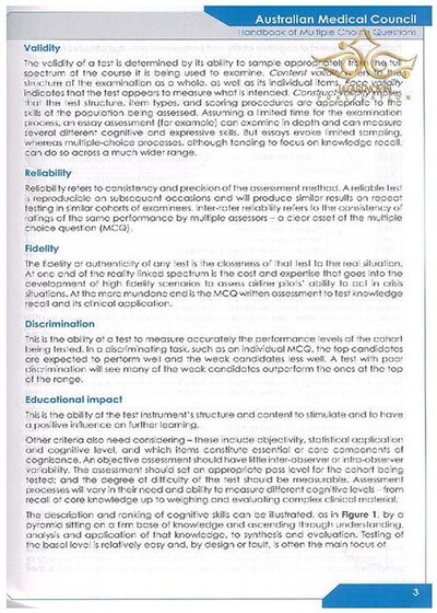 Handbook of Multiple Choice Questions