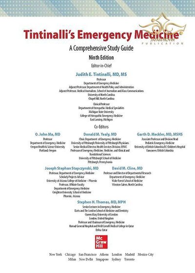 Tintinalli's Emergency Medicine: A Comprehensive Study Guide 2020