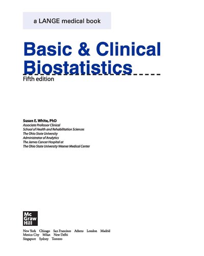 Basic & Clinical Biostatistics: Fifth Edition 5th Edition