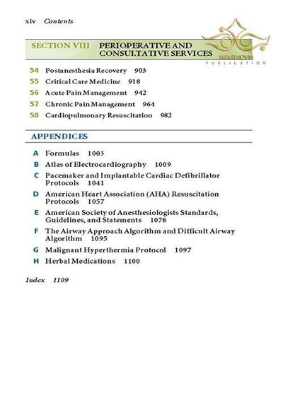 کتاب Handbook of Clinical Anesthesia