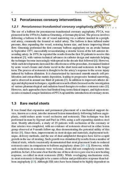 Functionalised Cardiovascular Stents
