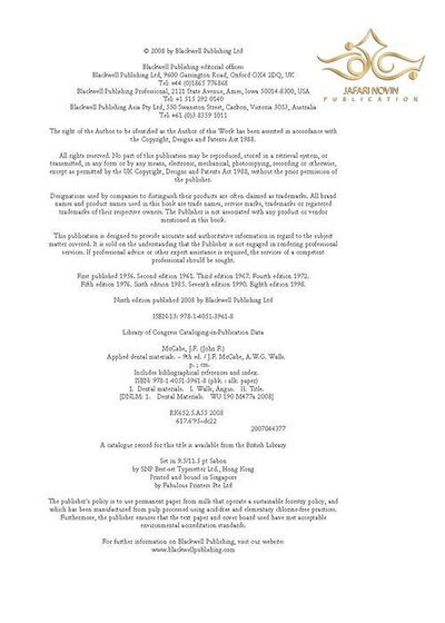 Applied Dental Materials
