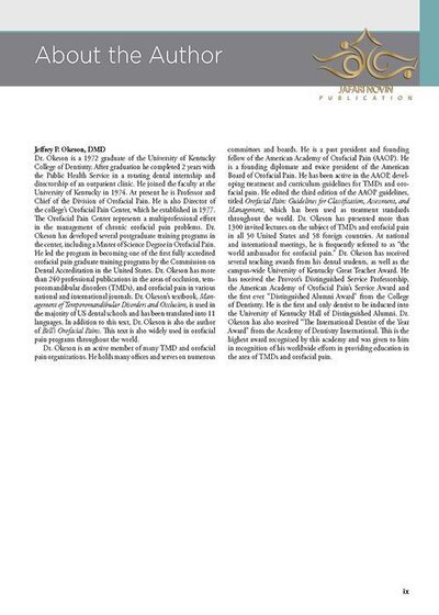 Management of Temporomandibular Disorders and Occlusion 2020