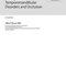 Management of Temporomandibular Disorders and Occlusion 2020