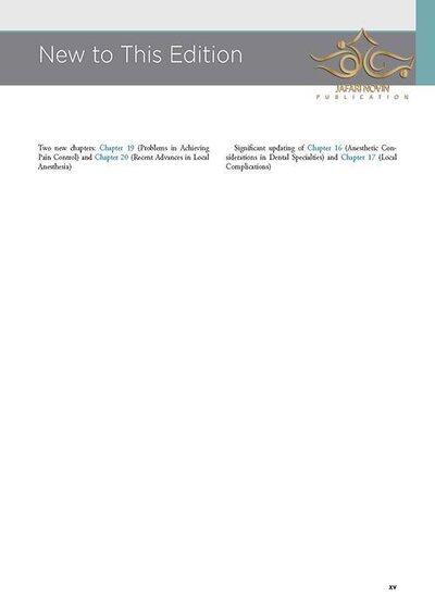 Handbook of Local Anesthesia 7th ed. Edition 2020 کتاب راهنمای بی حسی موضعی