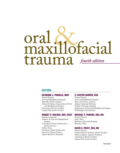 Oral and Maxillofacial Trauma 4th Edition2012