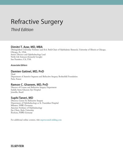 Refractive Surgery, 3rd Edition2019