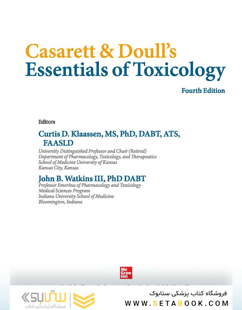Casarett - Doull’s Essentials of Toxicology, 4th Edition