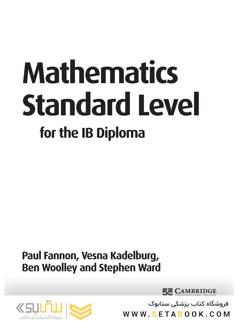 Mathematics for the IB Diploma Standard Level with CD-ROM