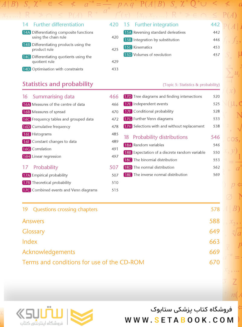 Mathematics for the IB Diploma Standard Level with CD-ROM