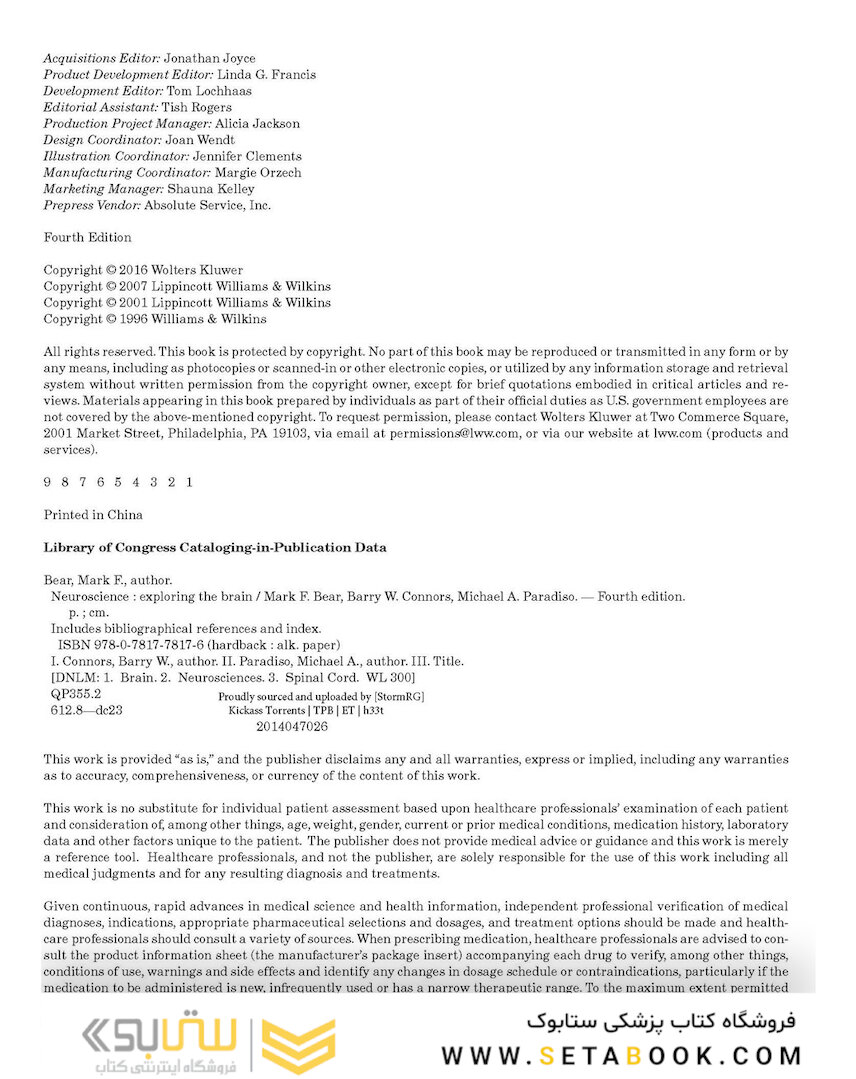 Neuroscience : Exploring the Brain 4th Edicion