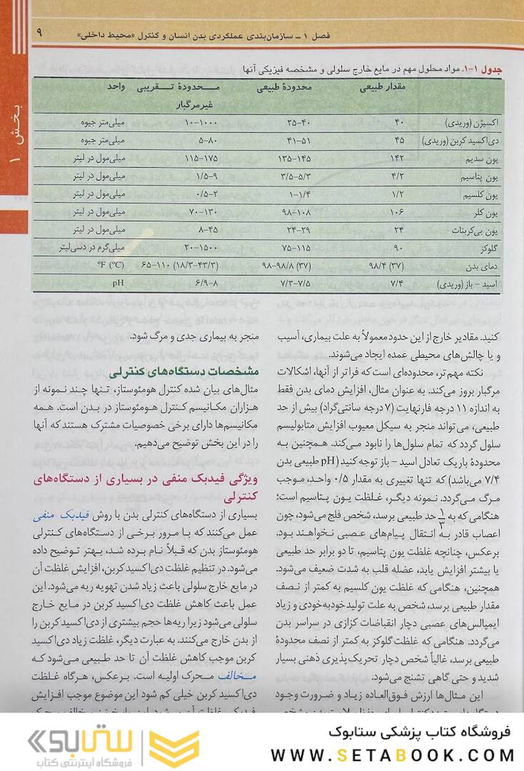 فیزیولوژی پزشکی گایتون و هال 2021 جلد 1