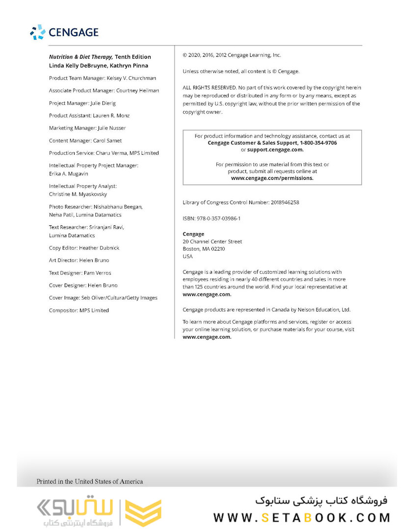 Nutrition and Diet Therapy