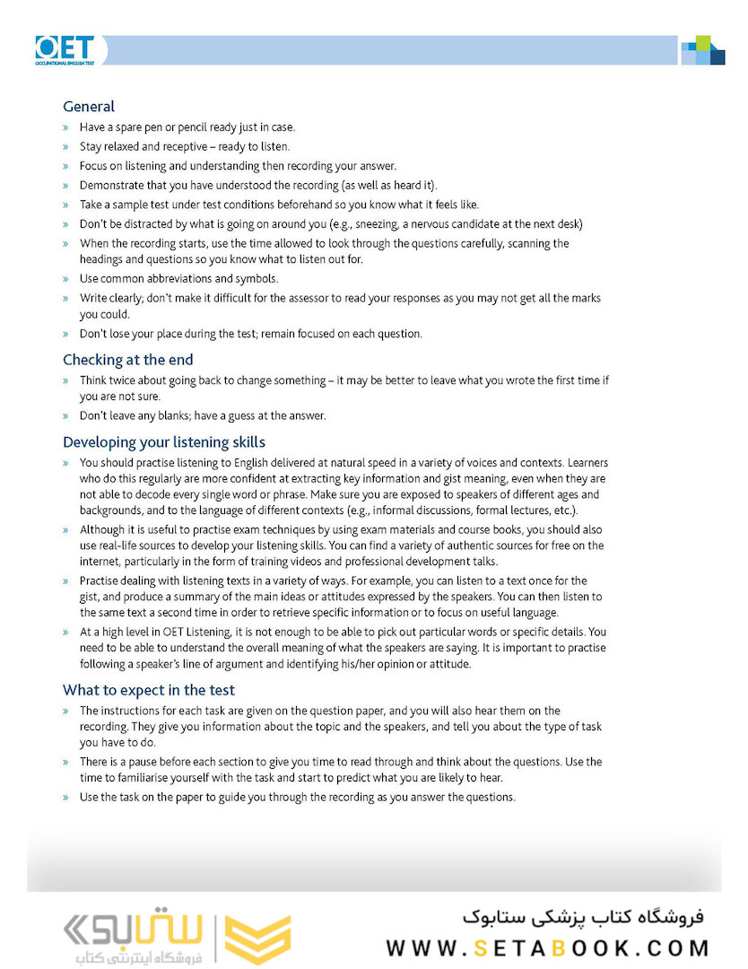 OET Medicine: Official OET Practice Book