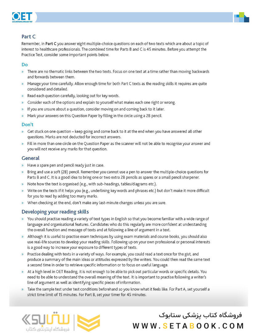 OET Medicine: Official OET Practice Book