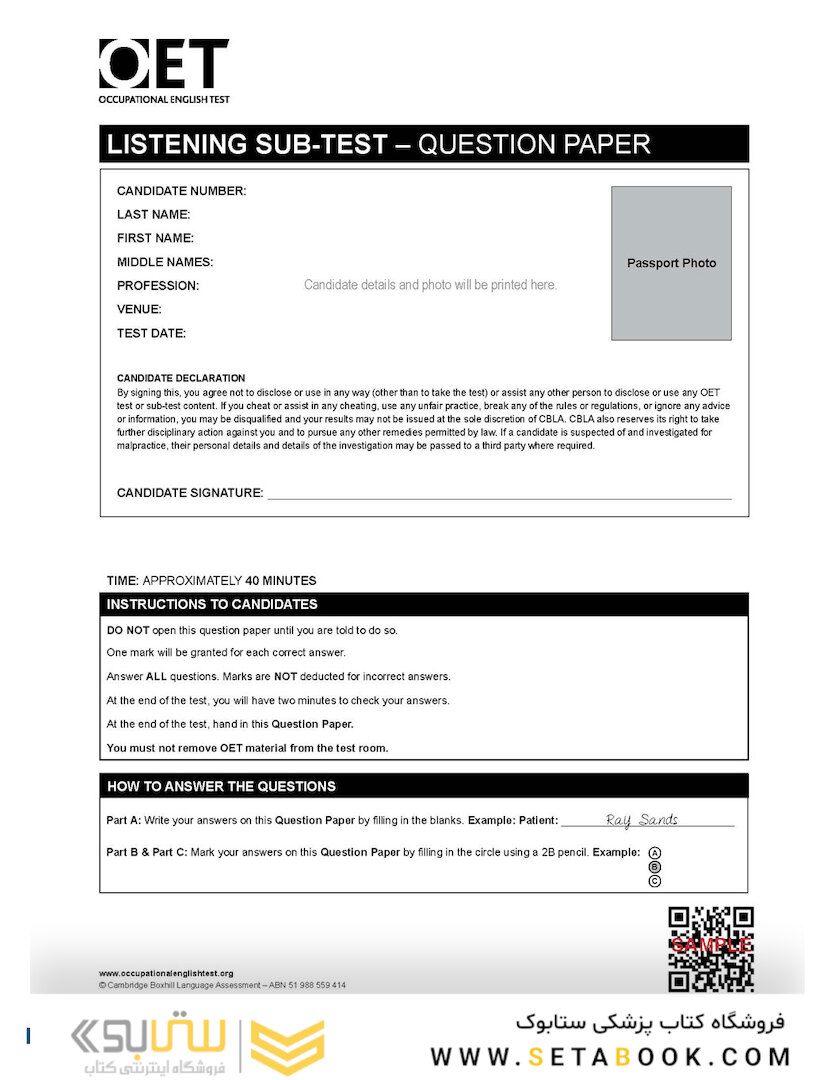 OET Medicine: Official OET Practice Book