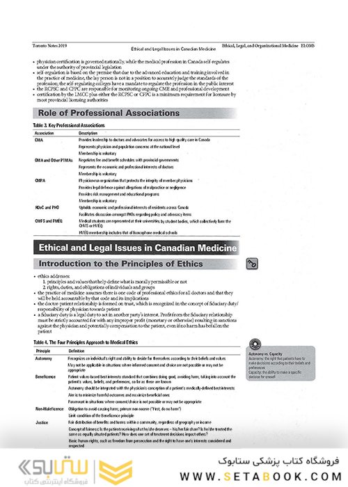 ssential Med Notes 2019 کتاب تورنتو نوت آزمون پزشکی کانادا