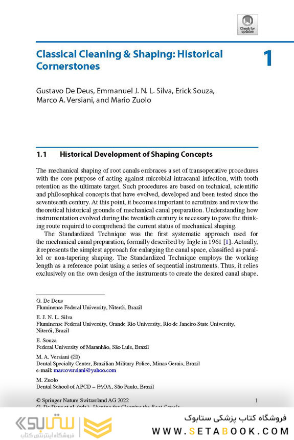 Shaping for Cleaning the Root Canals : A Clinical-Based Strategy 2022