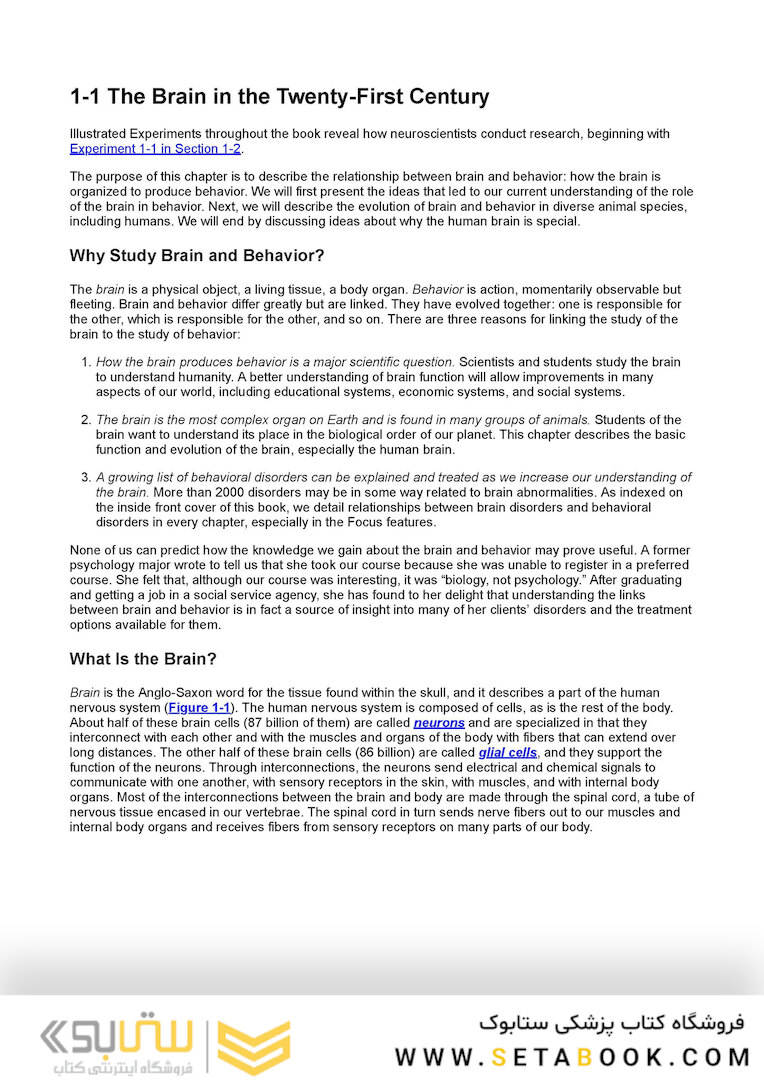 An Introduction to Brain and Behavior Sixth Edicion