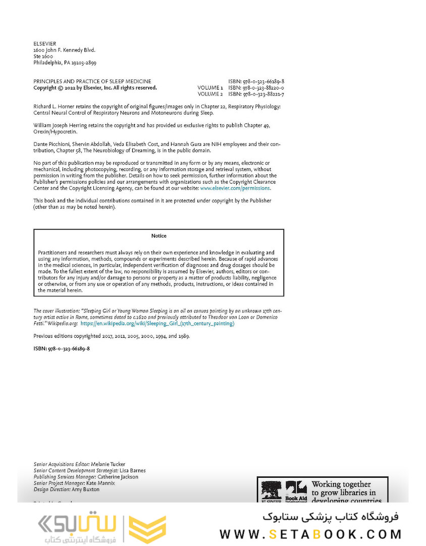 Principles and Practice of Sleep Medicine - 2 Volume Set 7th Edicion