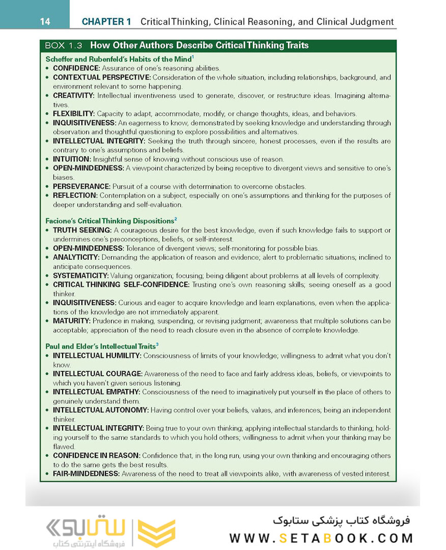 Critical Thinking, Clinical Reasoning, and Clinical Judgment : A Practical Approach 2020