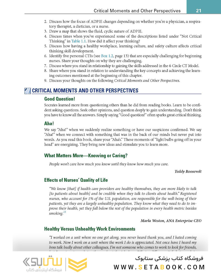 Critical Thinking, Clinical Reasoning, and Clinical Judgment : A Practical Approach 2020