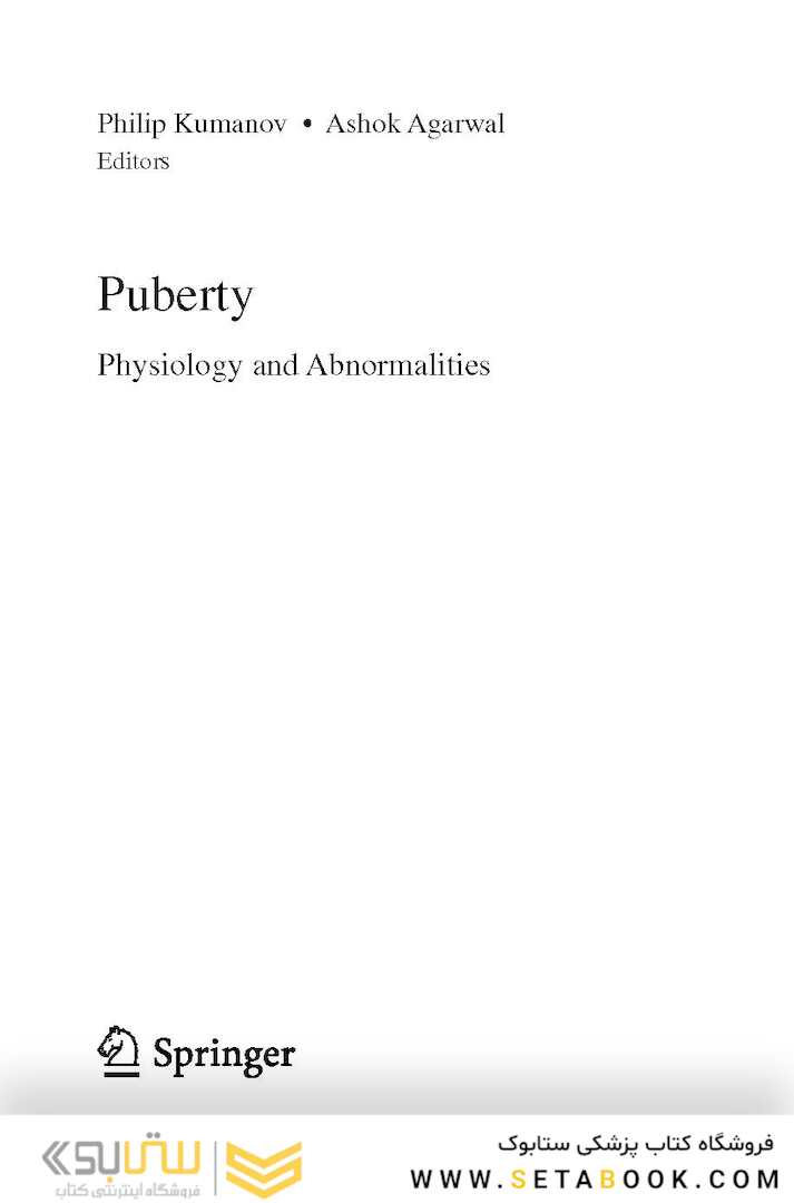 Puberty: Physiology and Abnormalities 1st ed. 2016 Edition