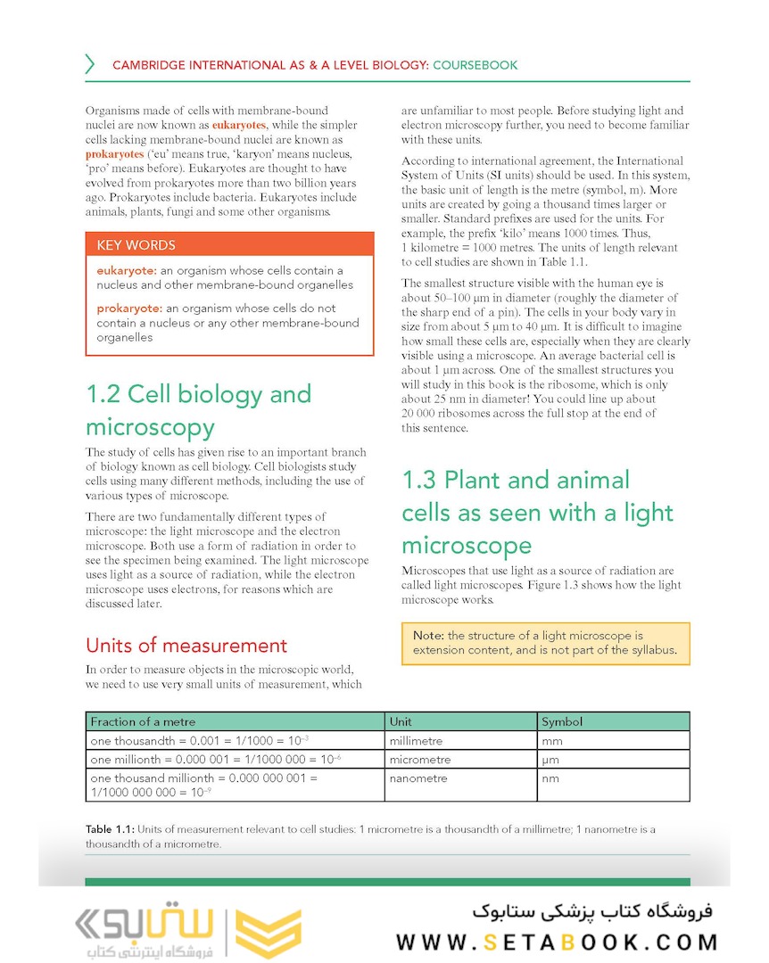 Cambridge International AS - A Level Biology Coursebook with Digital Access (2 Years) 5ed