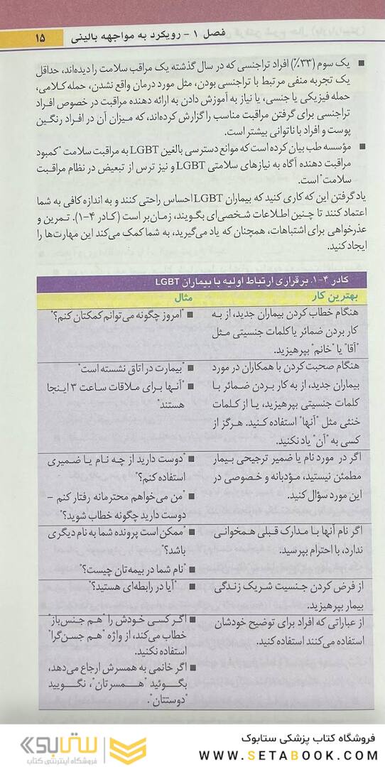دستنامه معاینات بالینی و روش  های گرفتن شرح حال باربارابیتز 2021