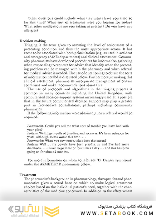 Symptoms in the Pharmacy: A Guide to the Management of Common Illnesses 7th Edition