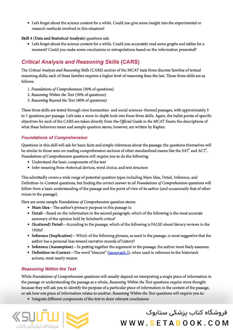 MCAT Biochemistry Review 2023-2024