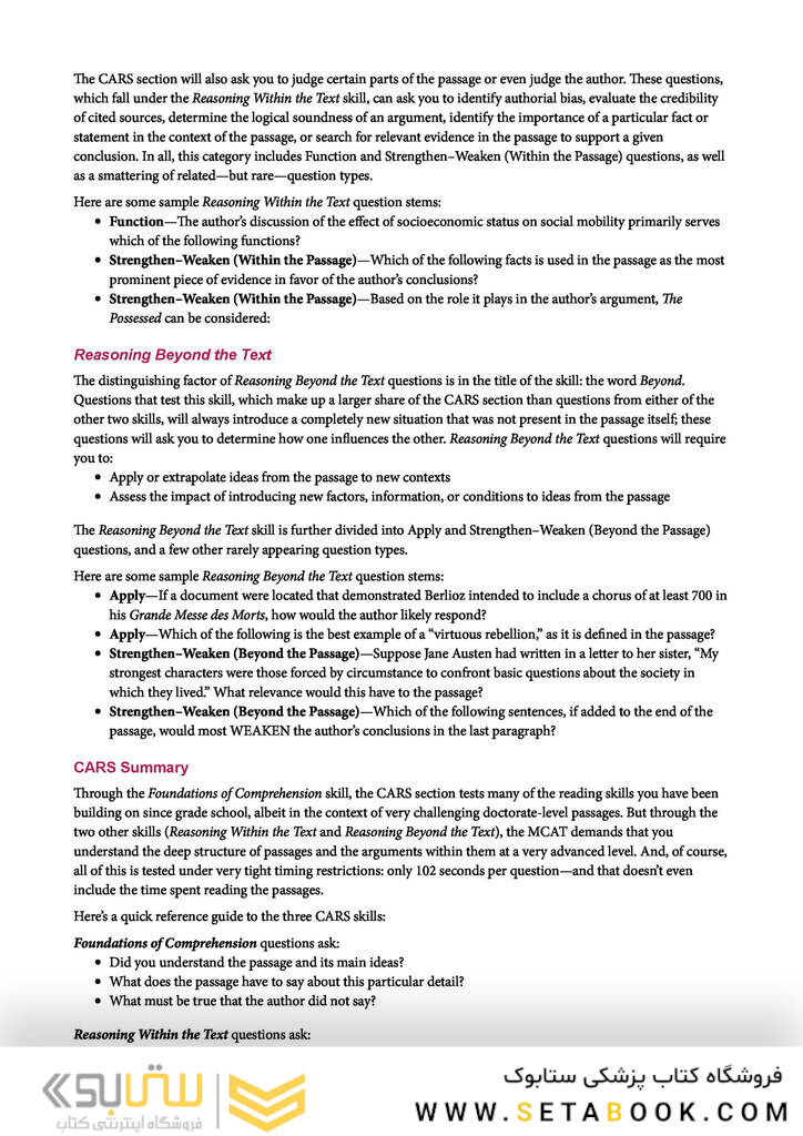 MCAT Biochemistry Review 2023-2024