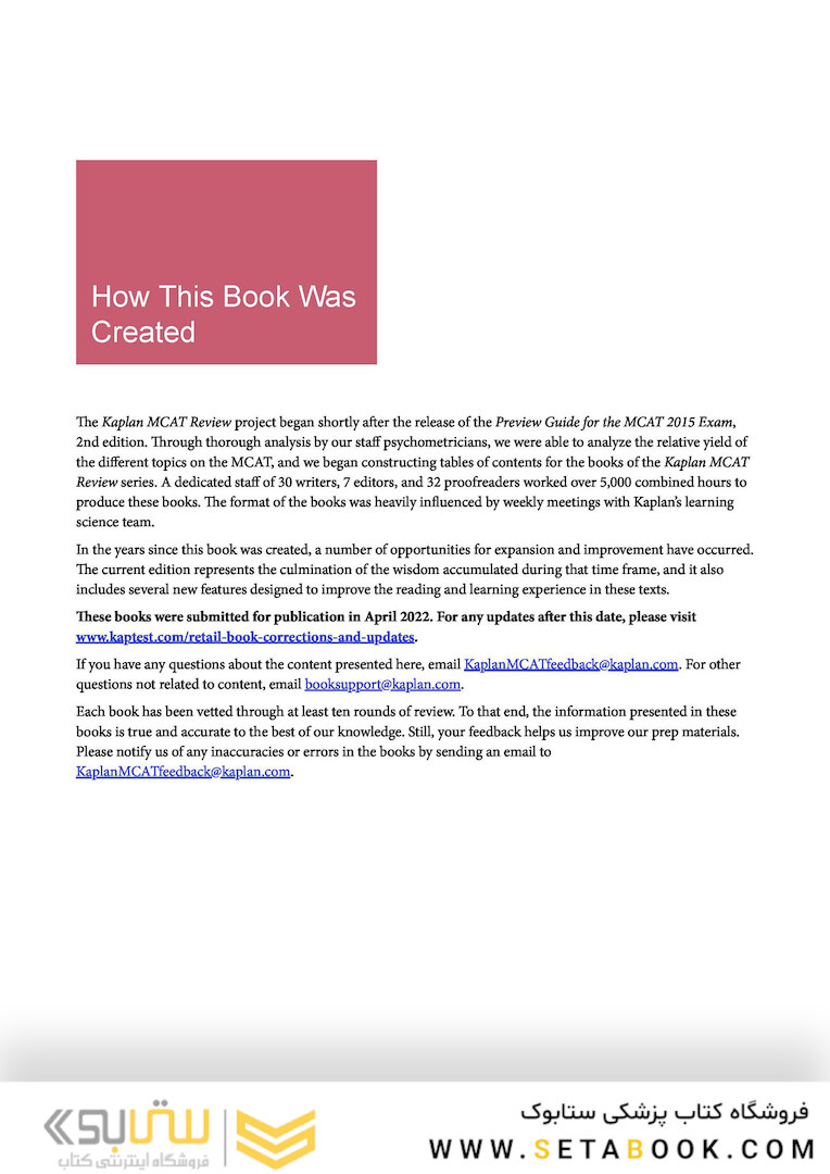 MCAT Biochemistry Review 2023-2024